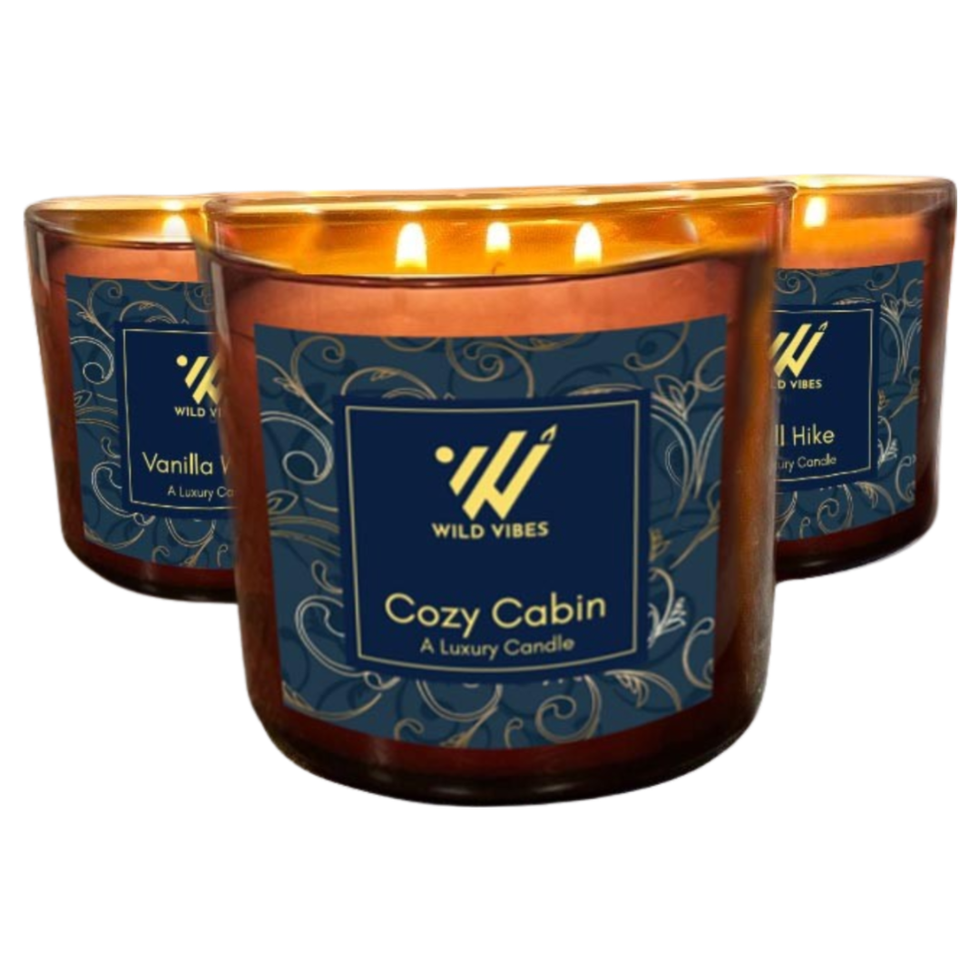 Cozy Cabin Triple Wick Soy Coconut Candle -16 oz.