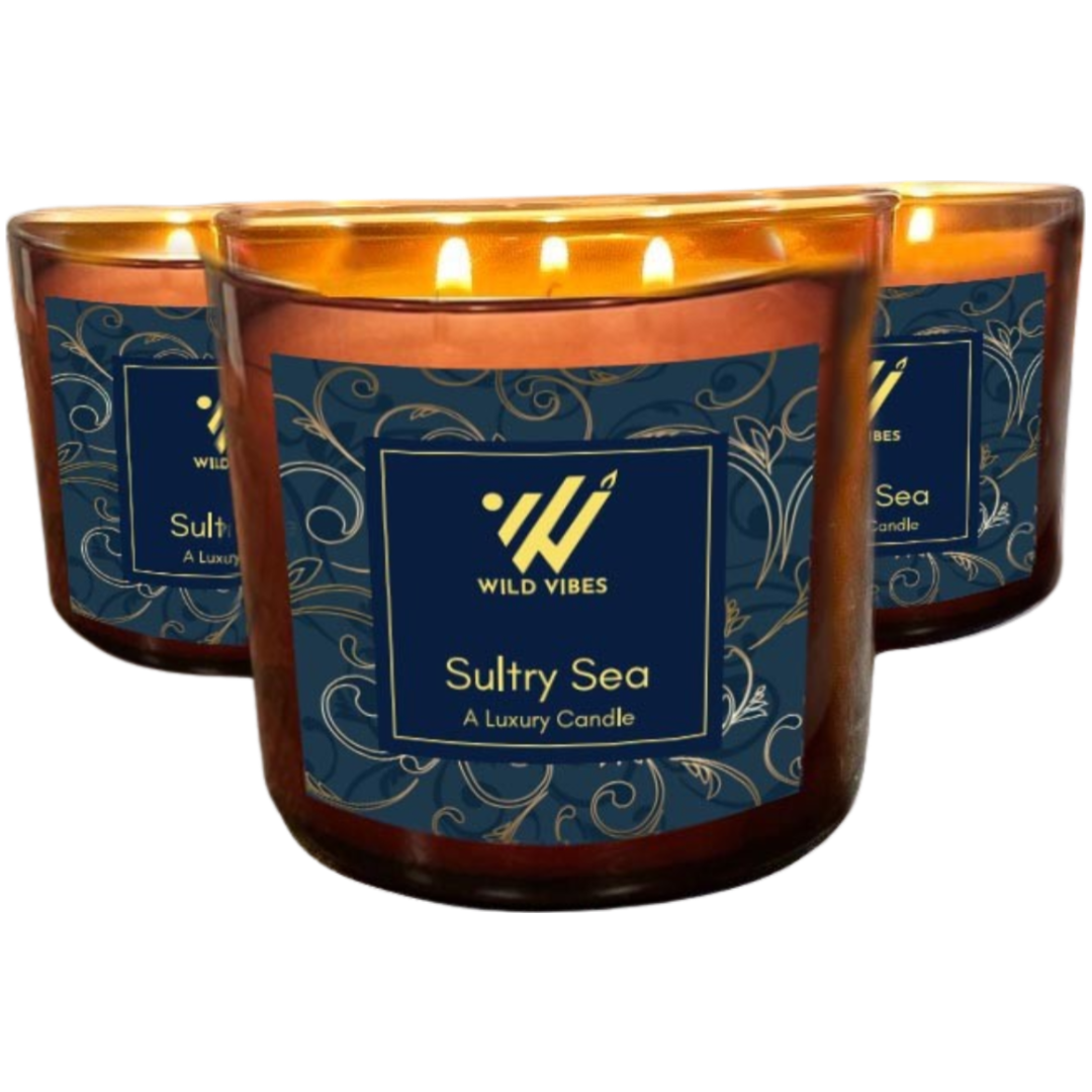 Sultry Sea Triple Wick Soy Coconut Candle - 16 oz.