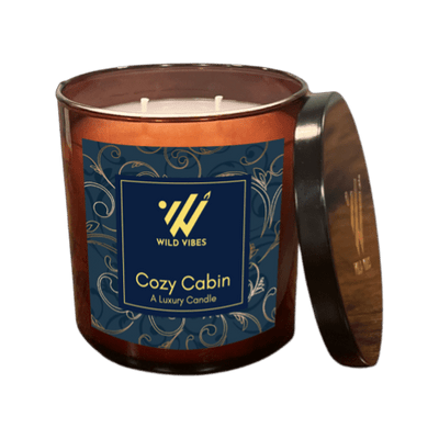 Cozy Cabin Soy Coconut Candle - 8.5 oz. - Wild Vibes Home & Body