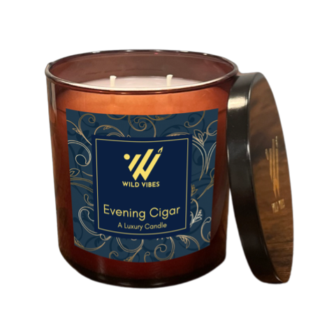 Evening Cigar Soy Coconut Candle - 8.5 oz.