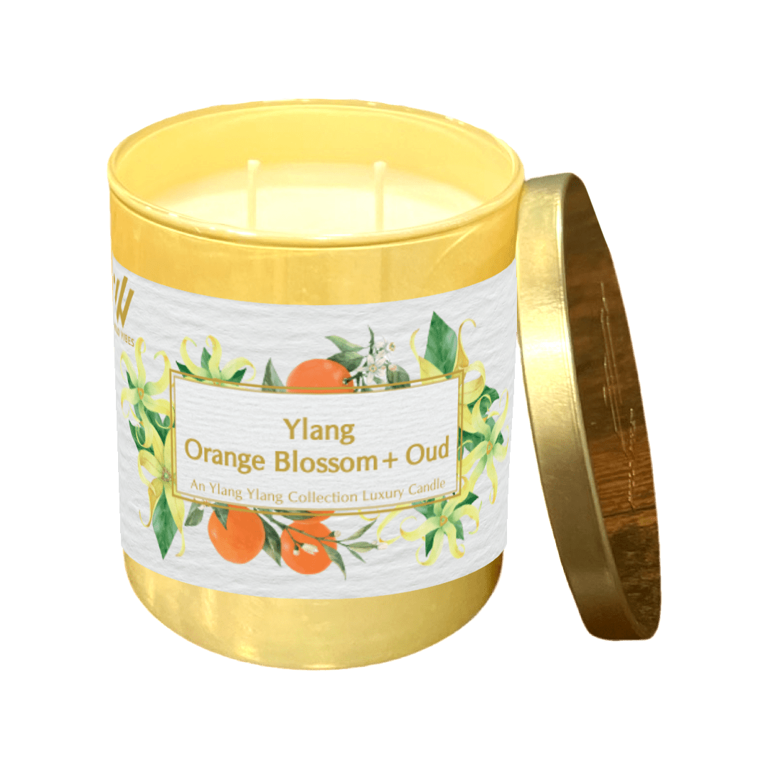 Ylang Orange Blossom + Oud Coconut Soy Candle - Wild Vibes Home & Body