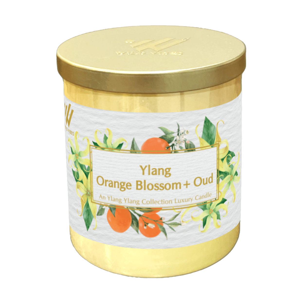 Ylang Orange Blossom + Oud Coconut Soy Candle - Wild Vibes Home & Body